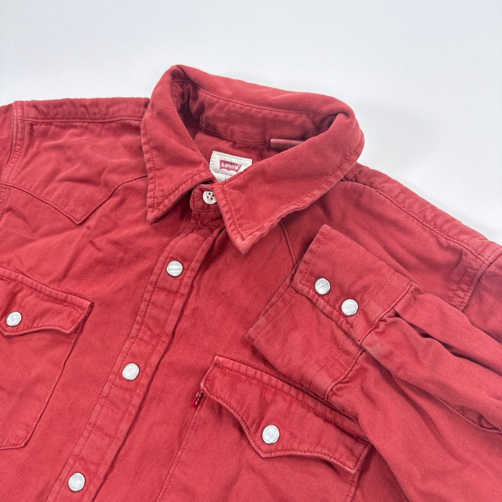 Levi's Red Casual Button-Down Shirt